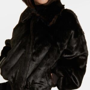 The Frankie Shop Pam Faux Fur | Brown Black